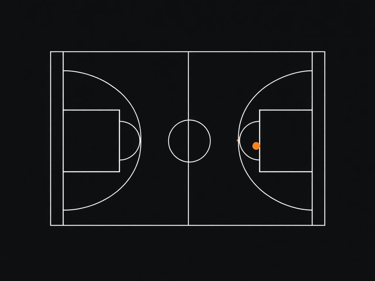 AI annotated half-court diagram